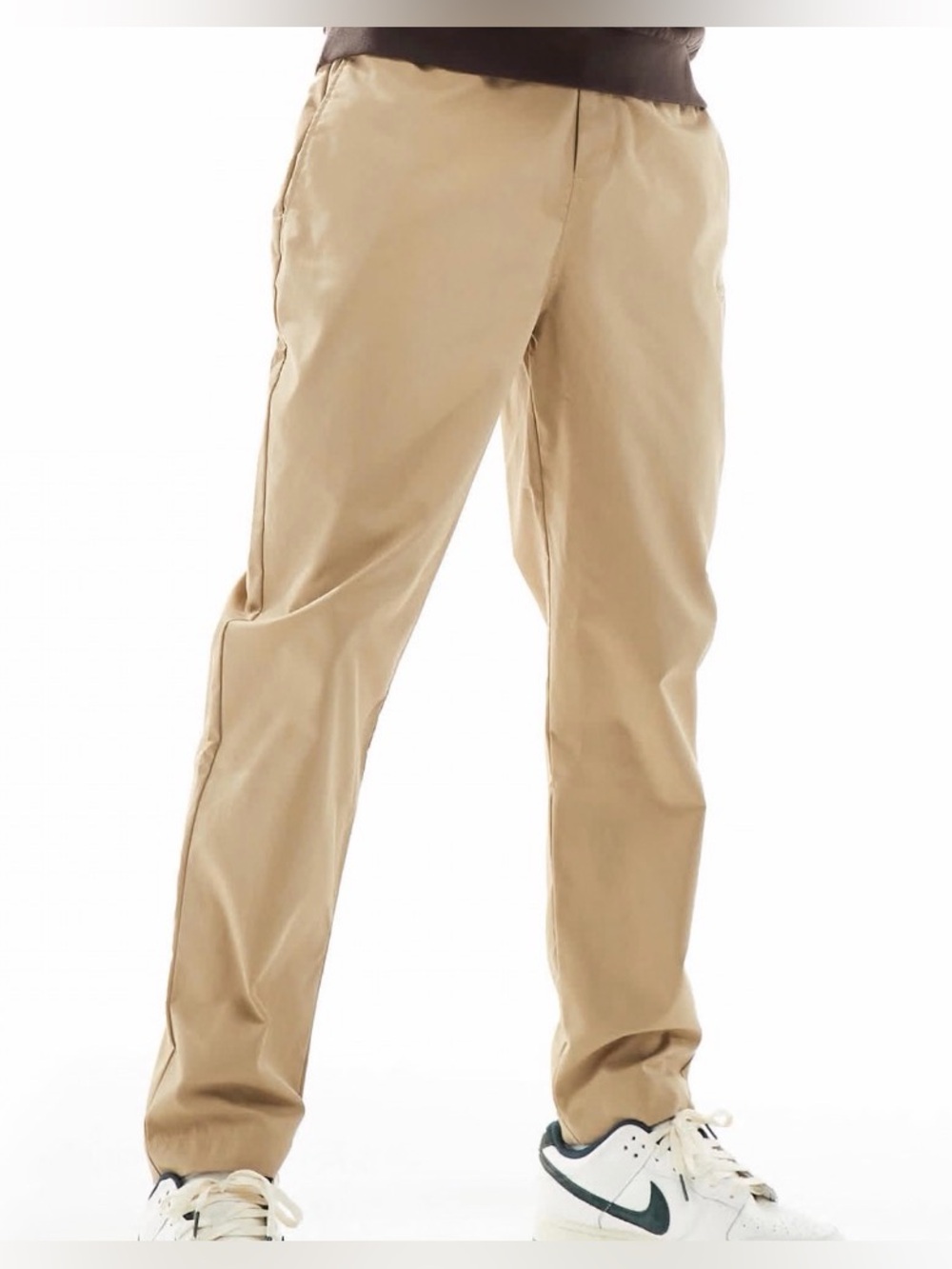 Nike Tapered Woven Club Pants XL Parachute Beige Khaki Mens Minimalist Casual